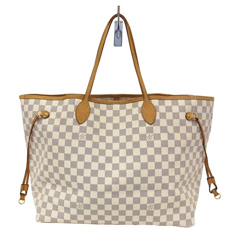 louis vuitton white checkered tote|louis vuitton checkered tote bag.